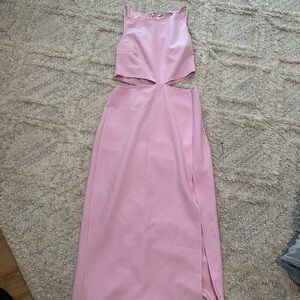 Pink Abercrombie Midi Bodycon Dress
